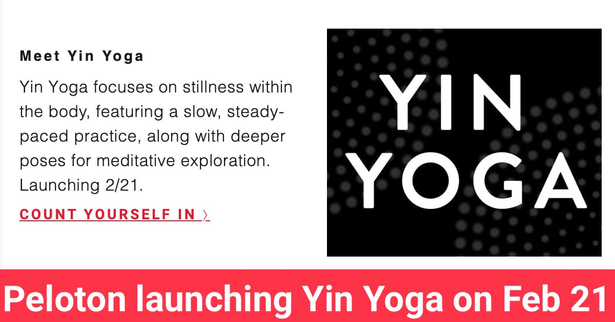 Peloton Yin Yoga Classes Launching On February Peloton Buddy