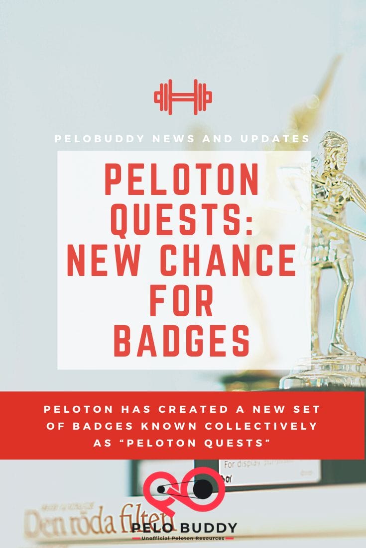 Peloton Quests new opportunity for badges Peloton Buddy