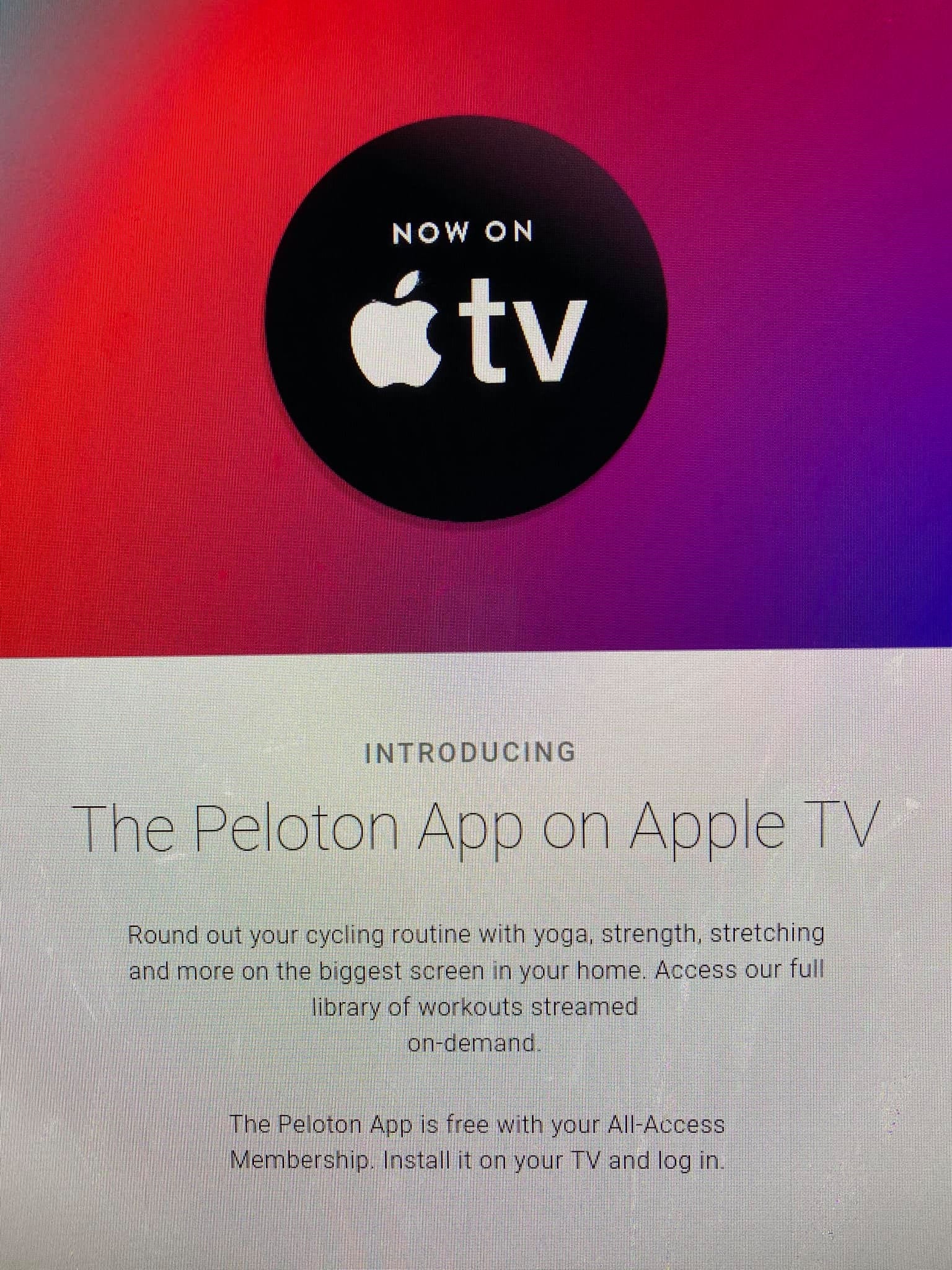 Peloton Releases Apple TV App - Peloton Buddy