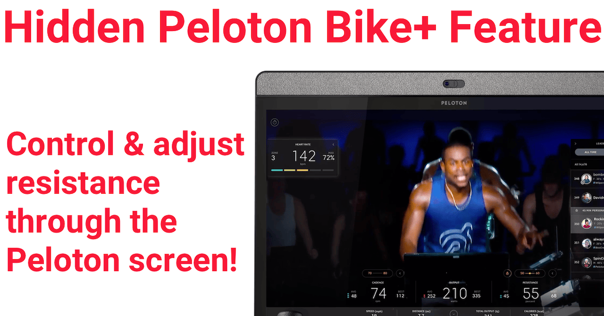Hidden Peloton Bike+ Feature: Adjust & Control Resistance through the Peloton Screen (with Video Demo) - Peloton Buddy