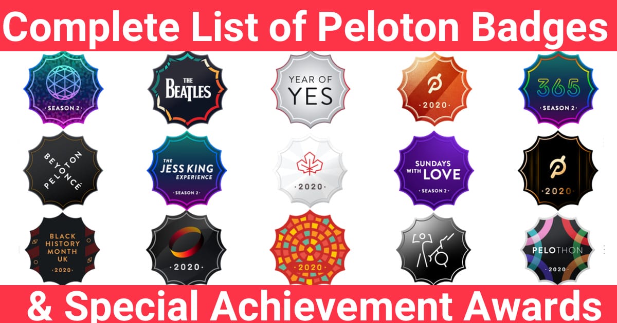 Complete List of Peloton Badges & Special Achievements Peloton Buddy