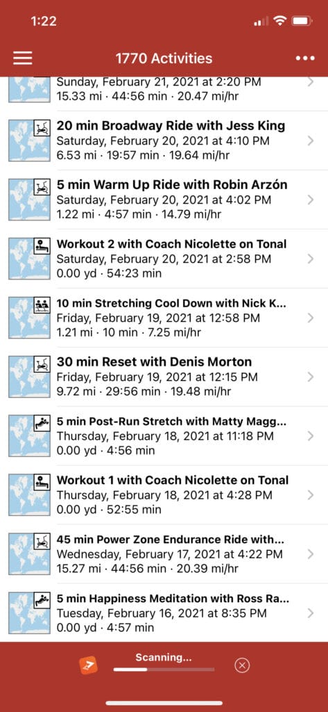 Screenshot of RunGap syncing with Strava