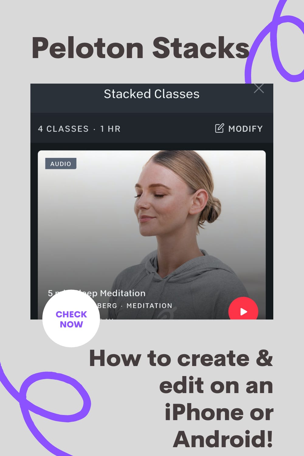 Tip How to create, edit & modify Peloton Stacks from mobile Peloton