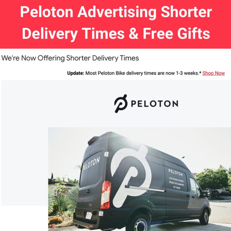 peloton delivery status
