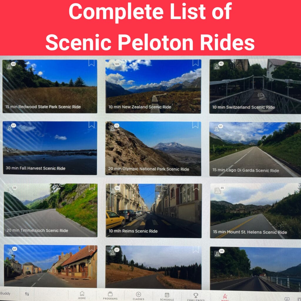 peloton scenic rides auto resistance