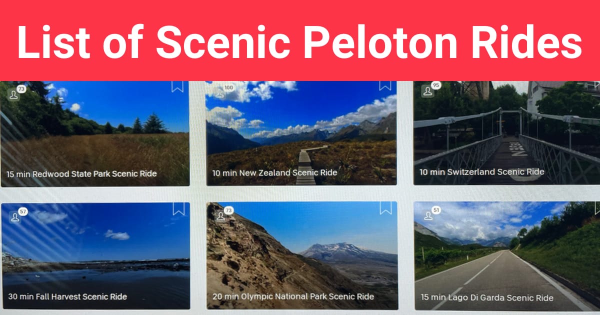 Peloton outdoor shop rides