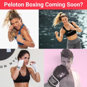 Image of Peloton instructors in boxing poses.