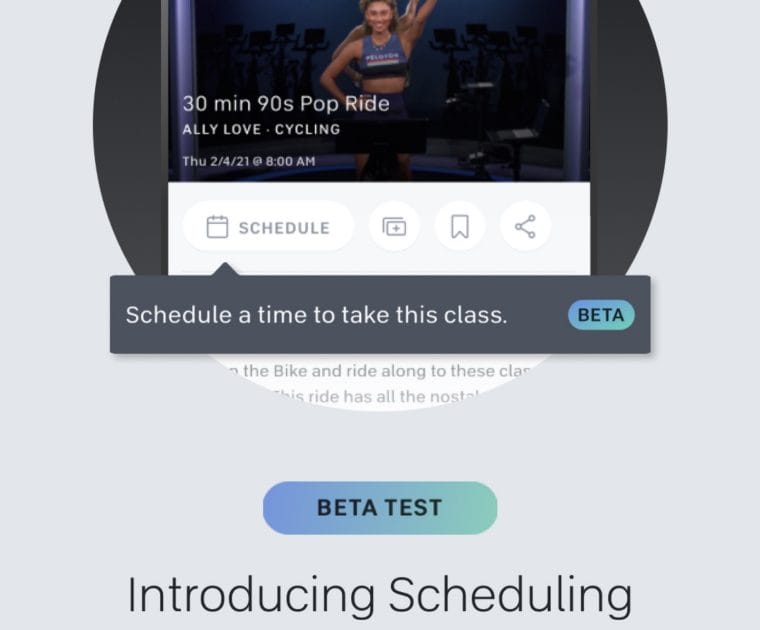 Android popup notifying users of the new scheduling feature.
