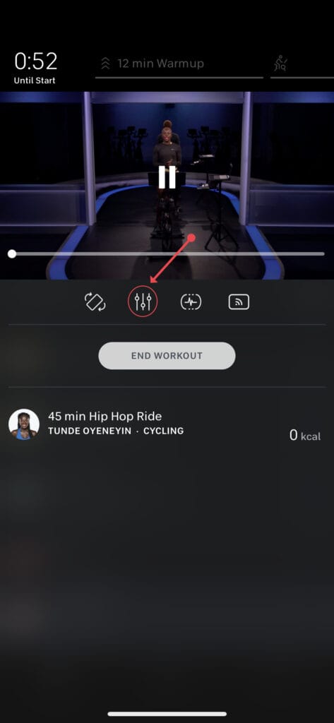 Custom Audio Mix icon for Peloton Digital iOS