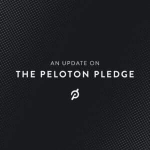 Peloton has provided an update on the Peloton Pledge.