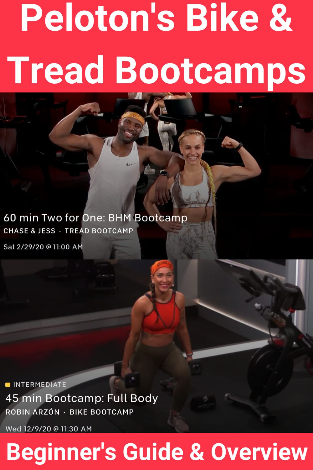 peloton bike bootcamps