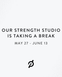 Peloton will be temporarily closing their strength studio.