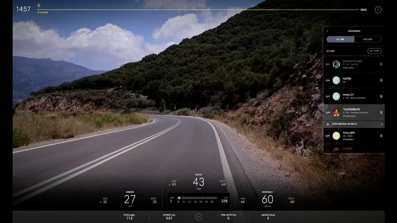 how to get to scenic rides on peloton