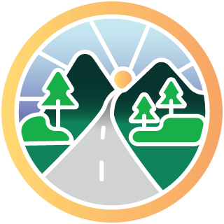 Peloton "The Scenic Route Challenge" badge.  