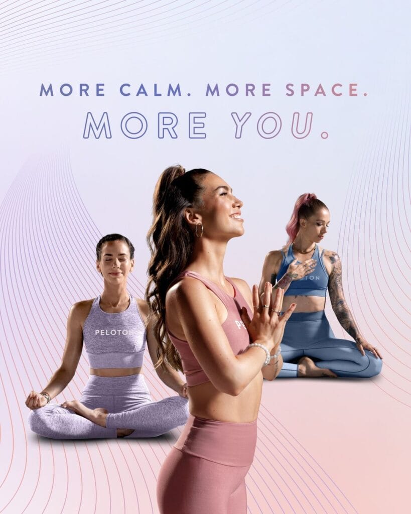 New Peloton Meditations available including German and Spanish language. Image credit Peloton Instagram.