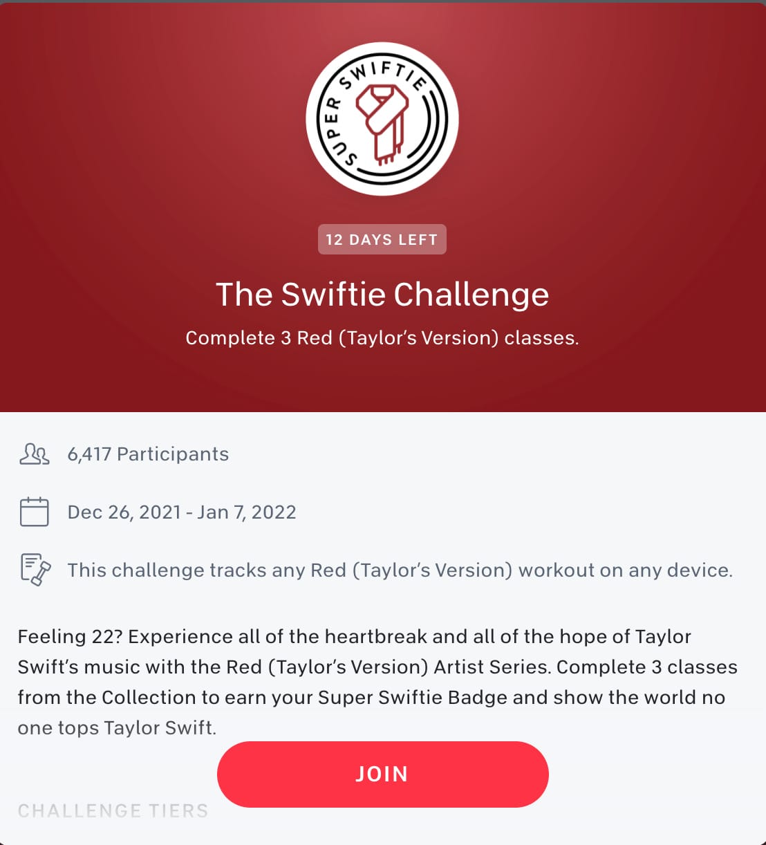 New Peloton Badge/Flash Challenge: The Super Swiftie Challenge (Taylor  Swift) - Peloton Buddy
