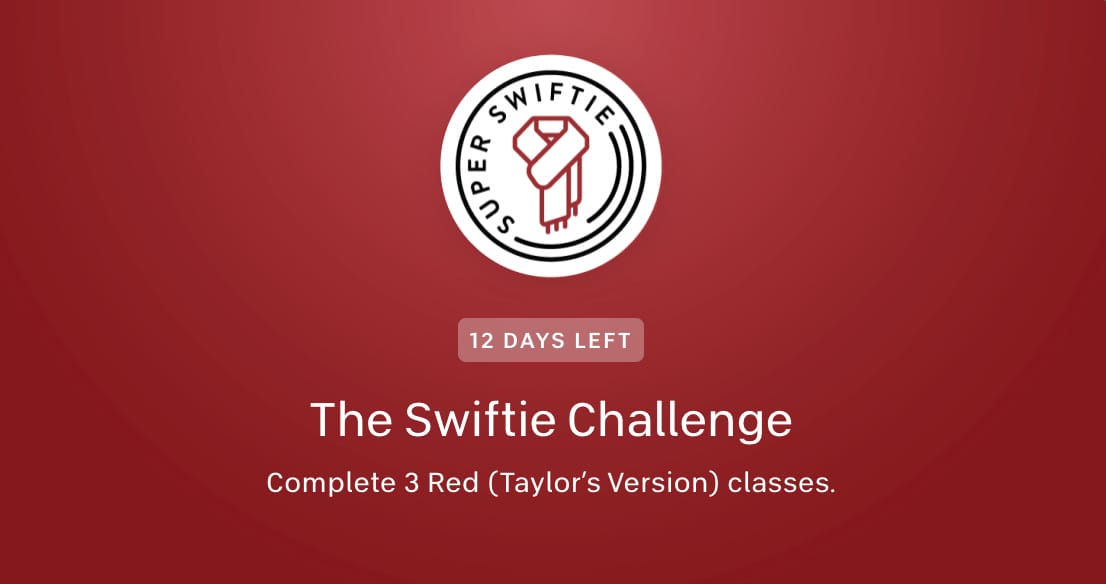 The Swiftie Challenge