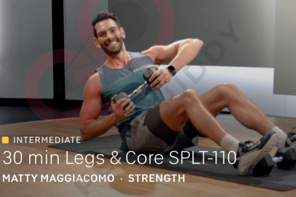 A new split strength training class taught by Matty Maggiacomo, part of a new program that could be released with the Peloton Guide.