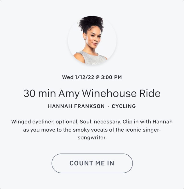 Amy Winehouse Peloton Classes & Workouts Featured Artist