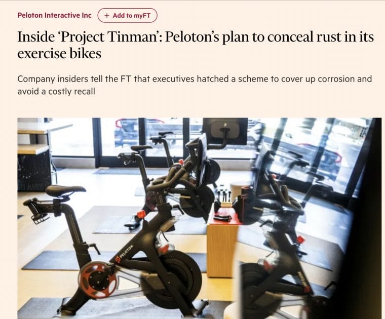 The Financial Times Reporting on Project Tinman