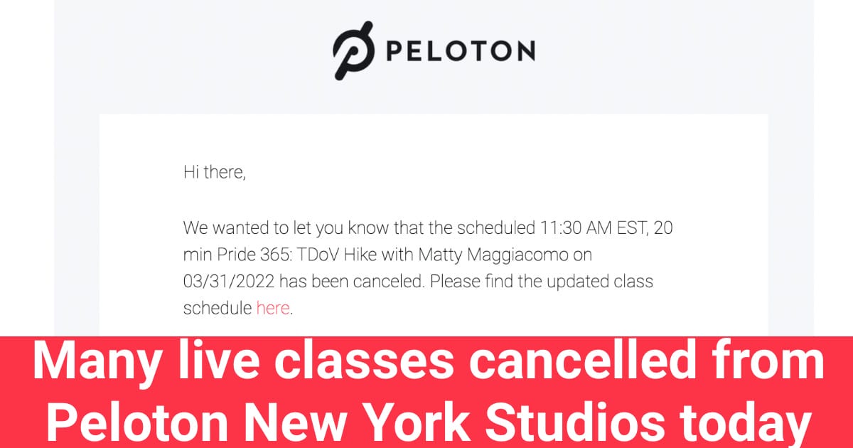 Peloton delivery cancelled new arrivals