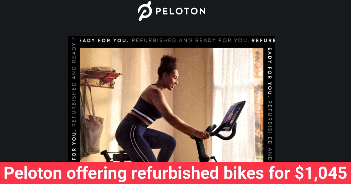 Peloton Offering $450 Off Refurbished Peloton Bike Through April 24 with first widespread 