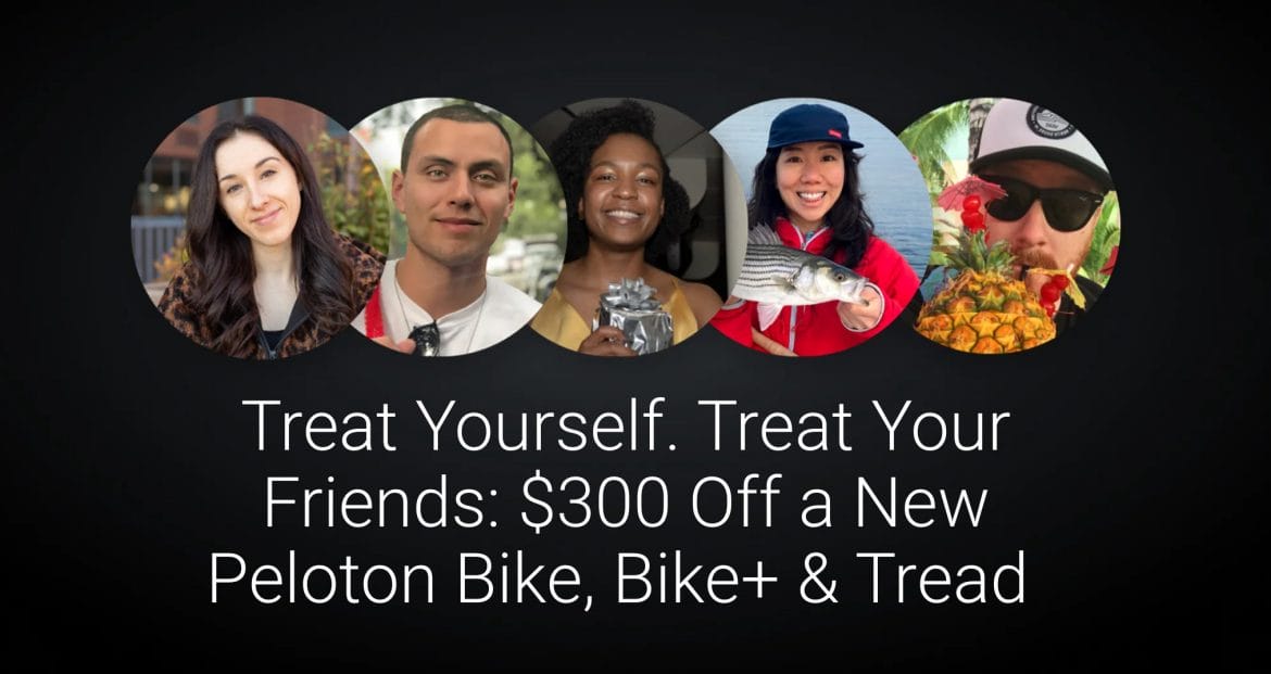 Peloton Treat Yourself, Treat Your Friends Offer. Image credit Peloton.