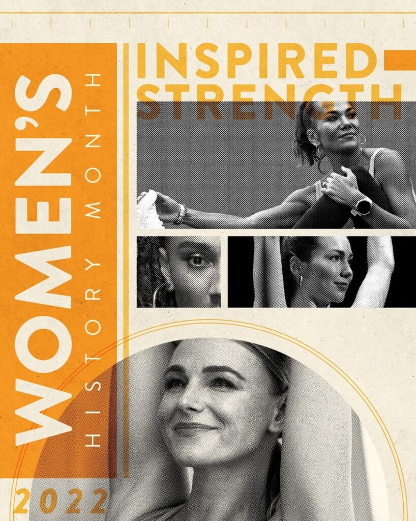 Peloton 2022 Women's History Month Celebration. Image credit Peloton social media.