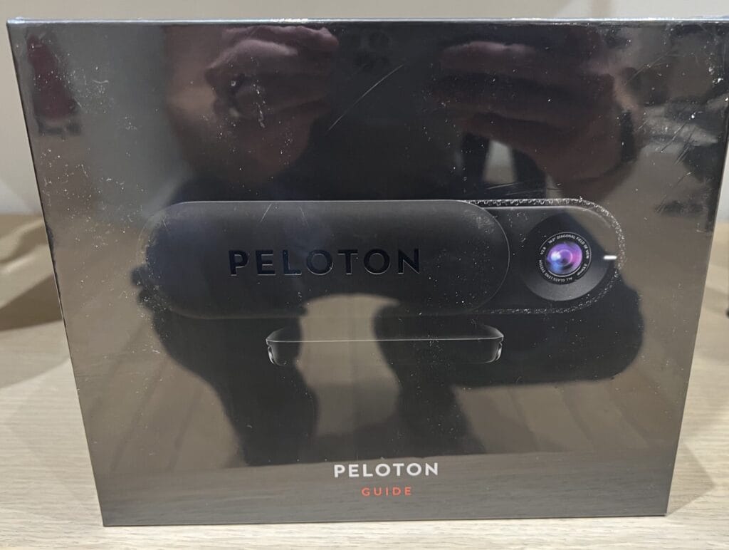 Retail packaging for Peloton Guide.