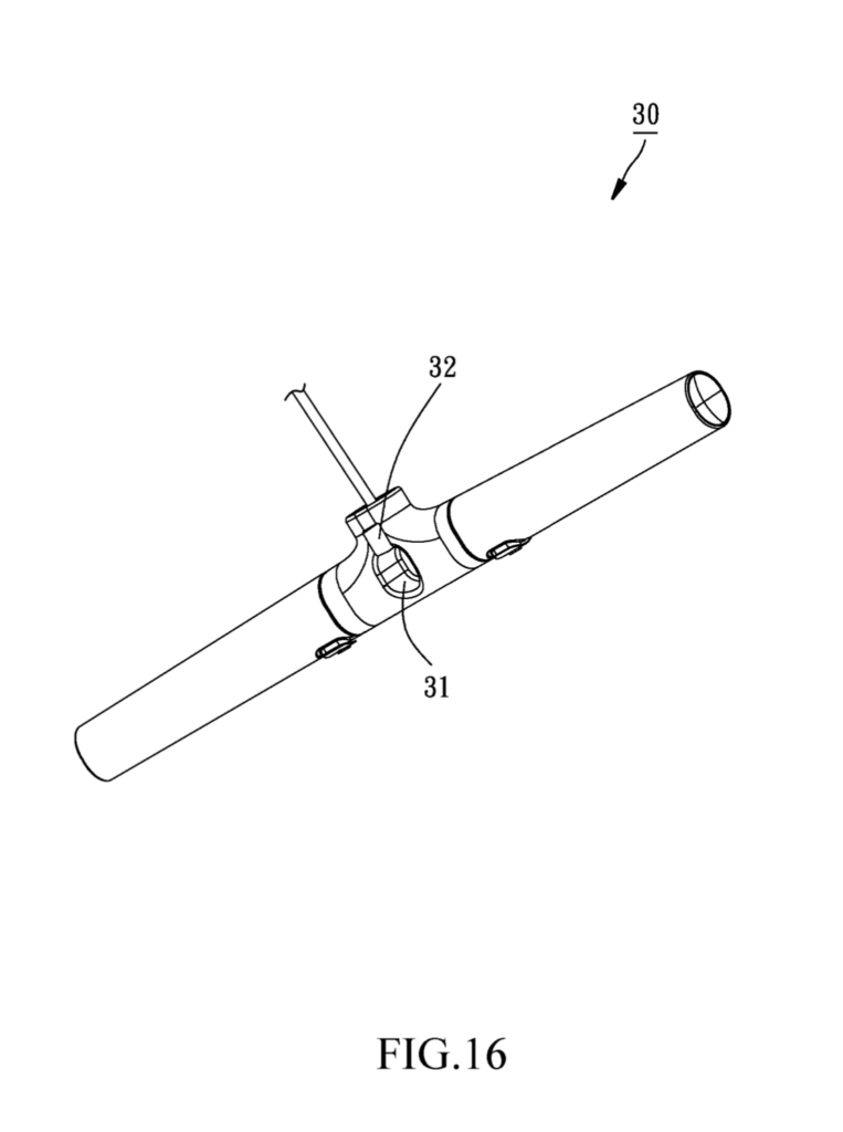 Handles of the rower seen in the Rexon patent.