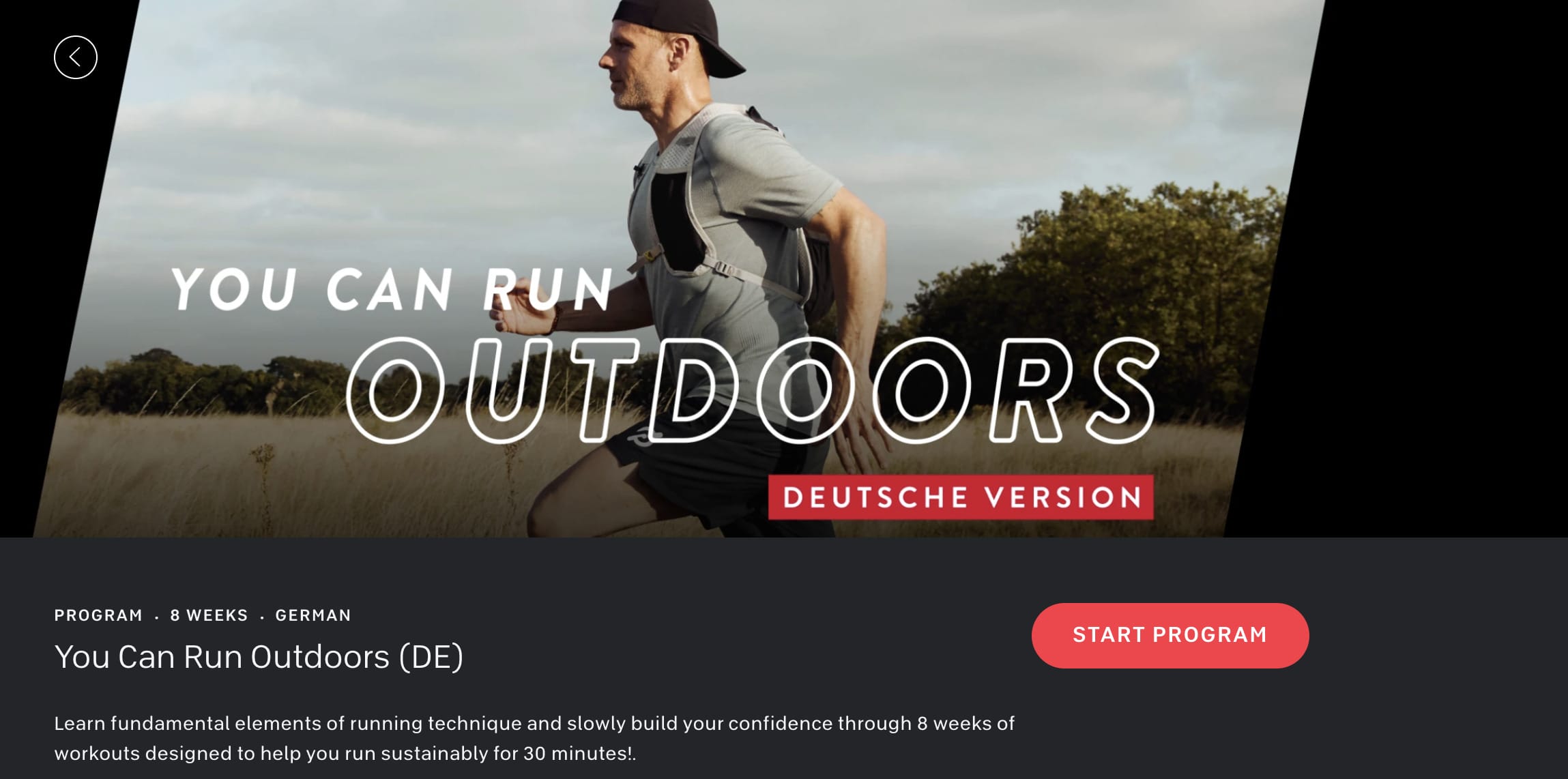 New "You Can Run Outdoors" German Program - Peloton Buddy