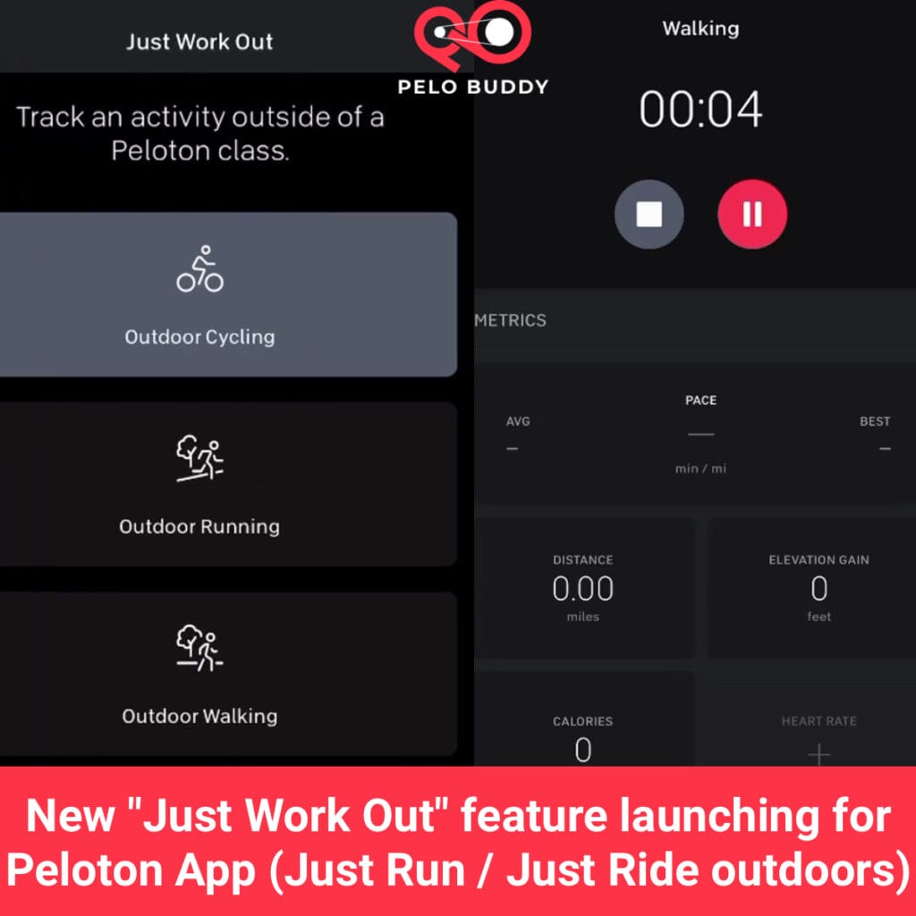 Overview of the new "Just Work Out" feature.