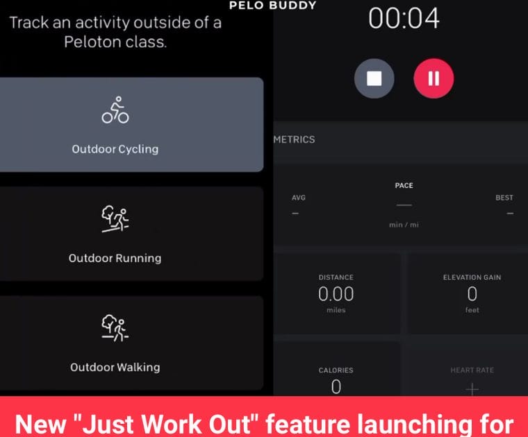 Overview of the new "Just Work Out" feature.
