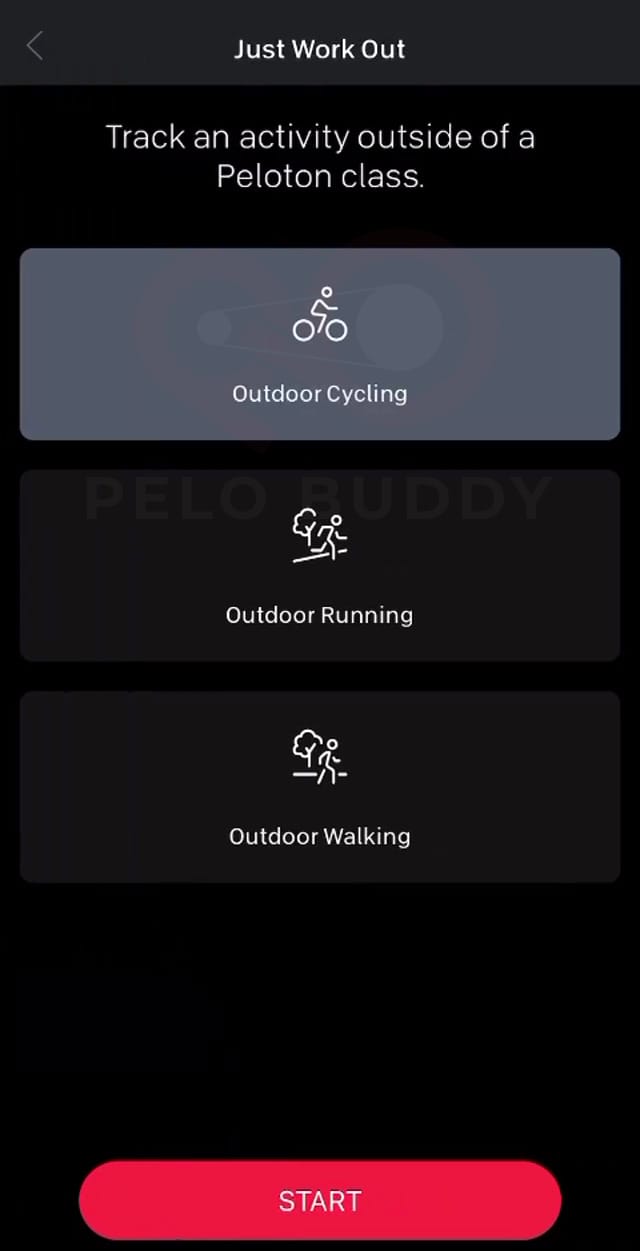 Peloton best sale walking app