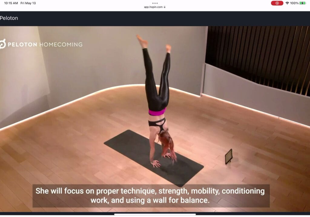 Preview of Kirra in an inversion from the Peloton keynote.