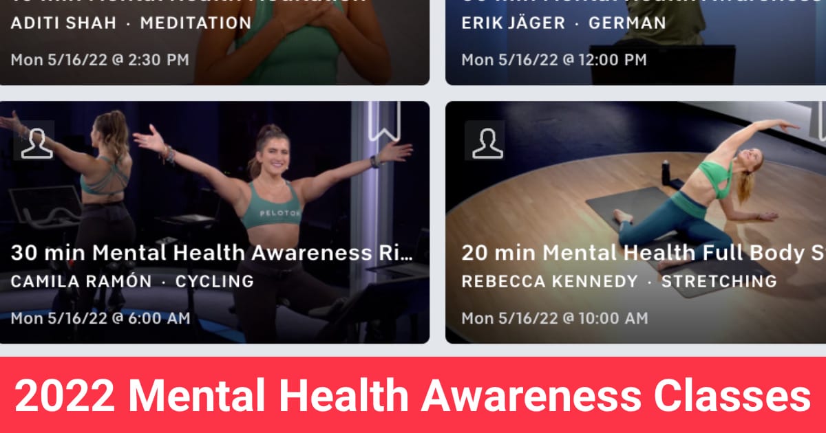 Peloton a fitness instructor tackles mental health during online classes
