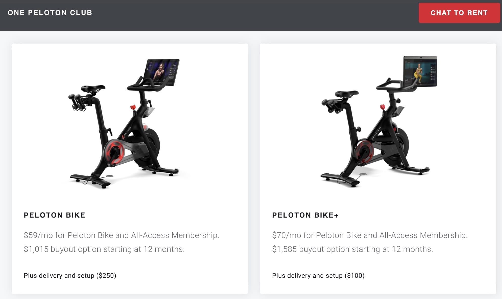 Onepeloton bike online