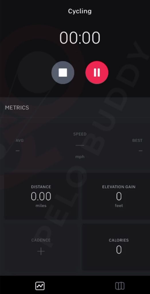 In a "Outdoor Cycling" class you can also track your cadence.