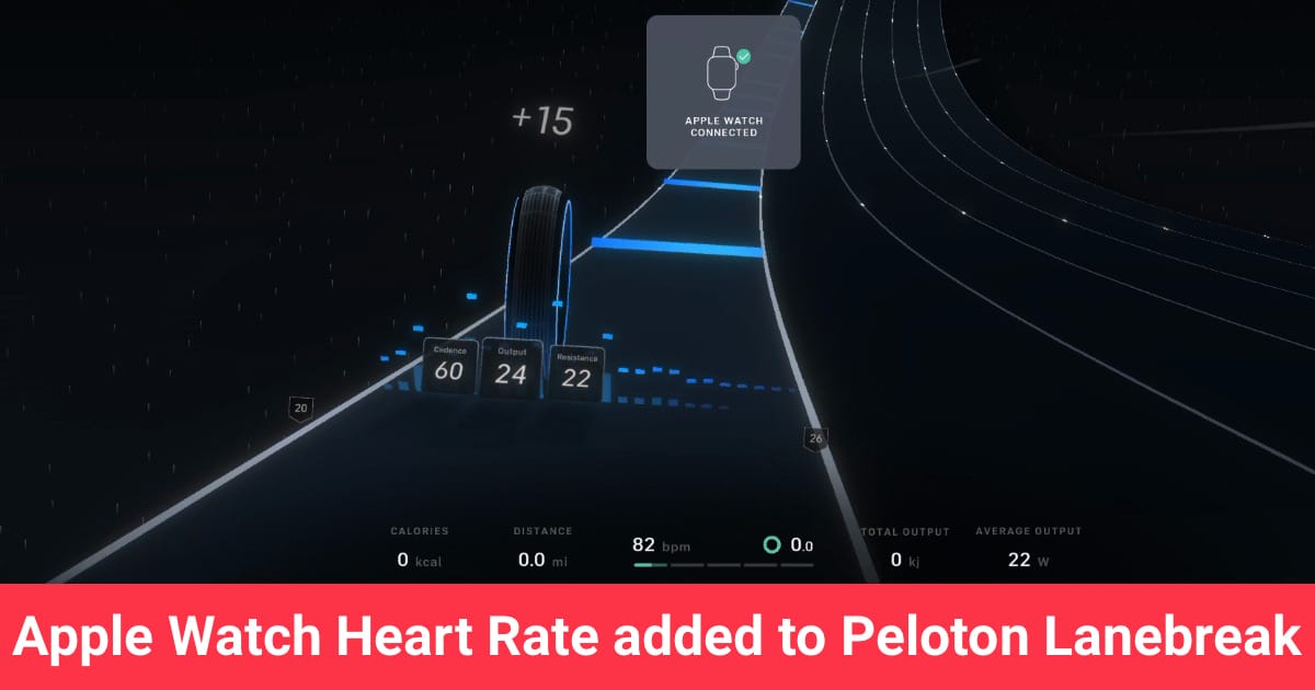 Peloton Lanebreak Game now supports using an Apple Watch as a Heart