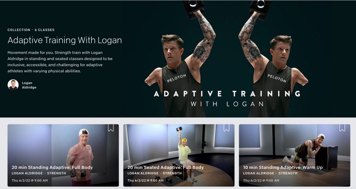 Peloton's Adaptive Training Collection with Logan Aldridge.
