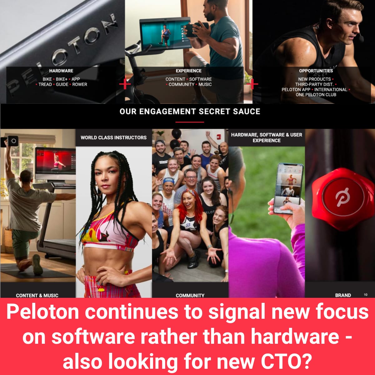 Peloton continues to signal shift from focus on hardware to