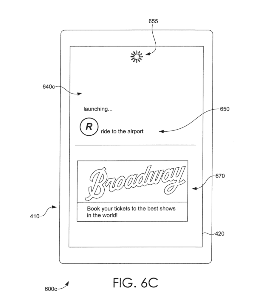 Peloton Patent Figure 6C Featuring Follow Up Interactive Element