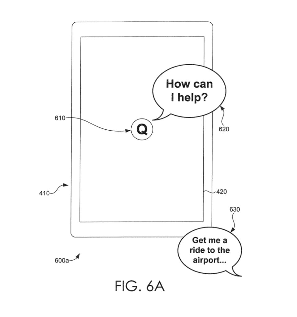 Peloton Patent Figure 6A Featuring and Initial Voice Command