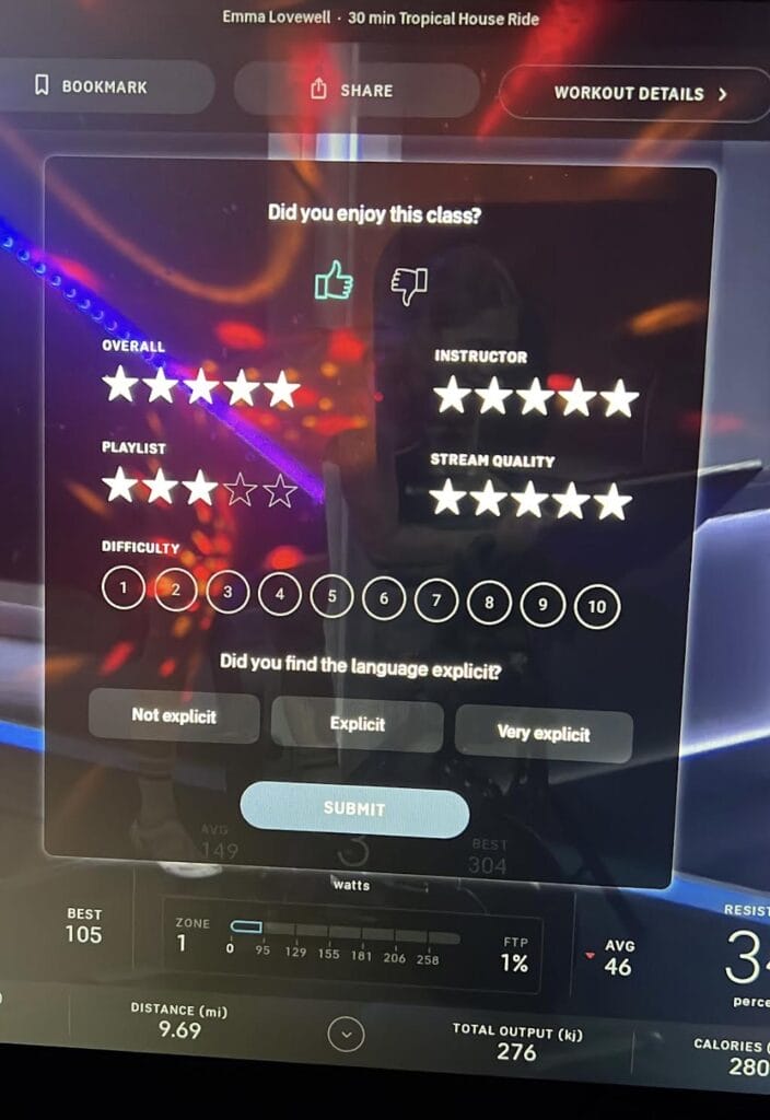 New Feedback Screen