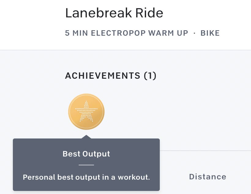 Earning a PR on a Lanebreak ride.