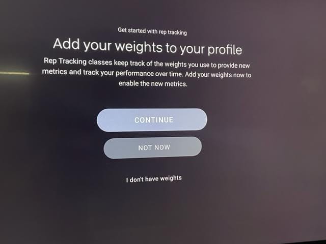 Option to Add Weights to Profile