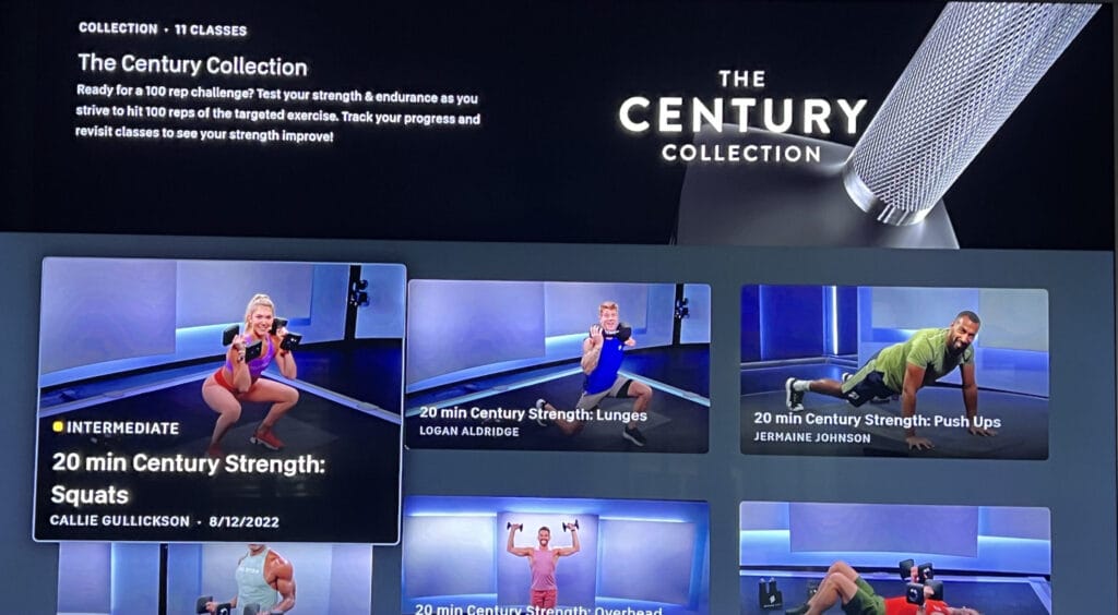 The Century Collection on Peloton Guide.