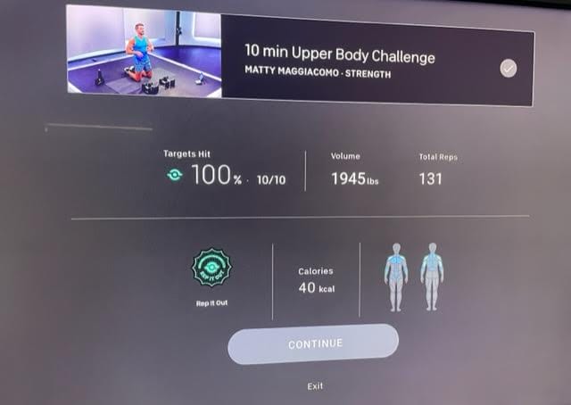 Rep Tracking End of Class Stats