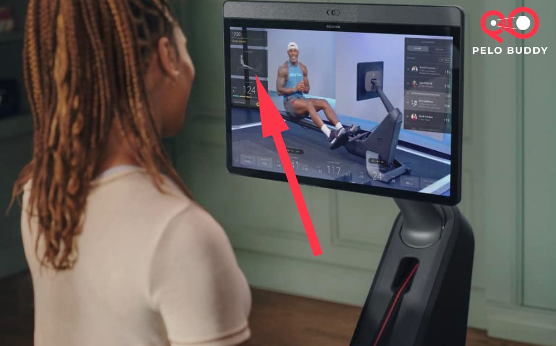 Peloton marketing image that appears to show a window for form feedback.