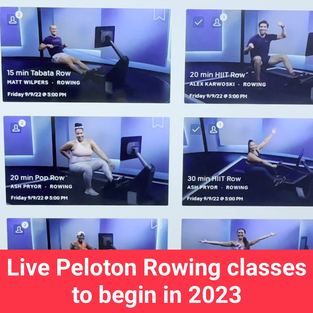 Live Peloton Rowing Classes to Begin in